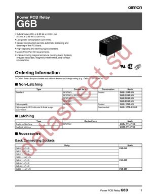 G6B-2114P-US-DC5 datasheet  
